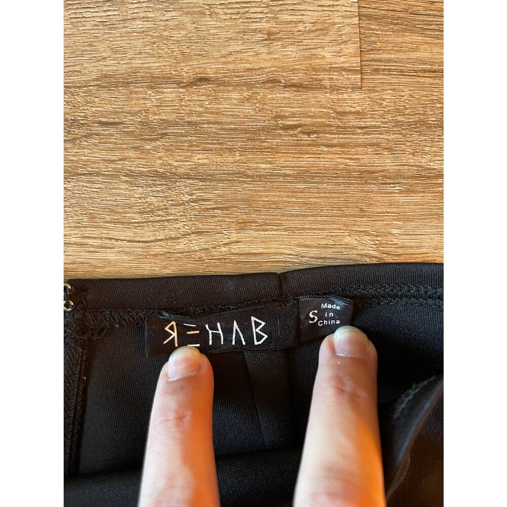 Rehab Black Skirt with Cut Outs Size Small - Picture 2 of 3